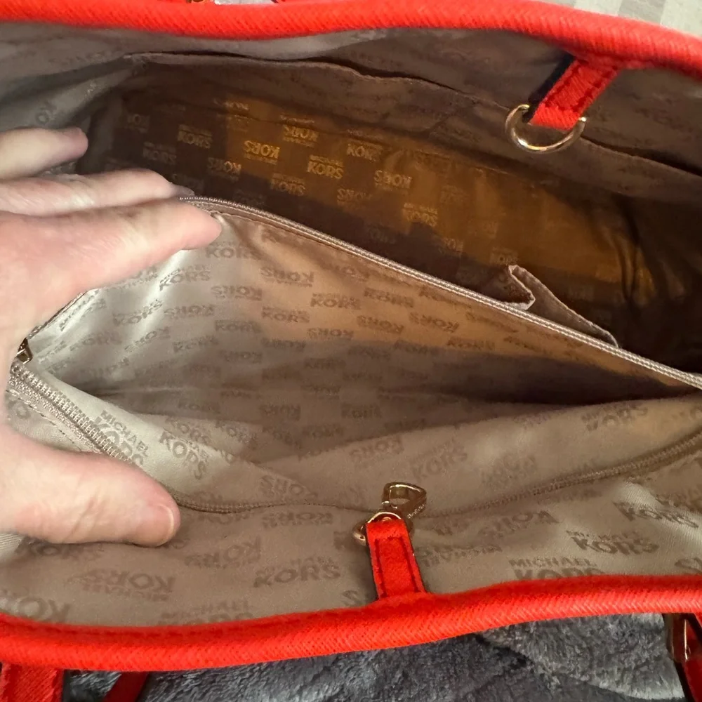 Michael Kors Red Floral Tote